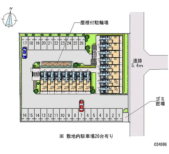 ★手数料０円★茅ヶ崎市菱沼　月極駐車場（LP）